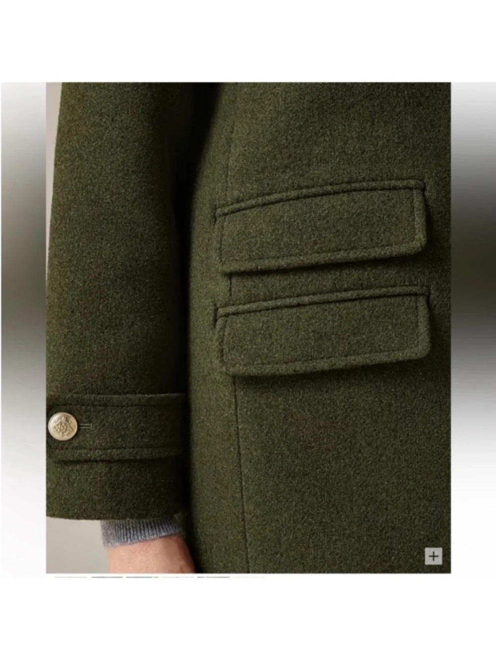 Toscana coat in Italian stadium cloth wool blend